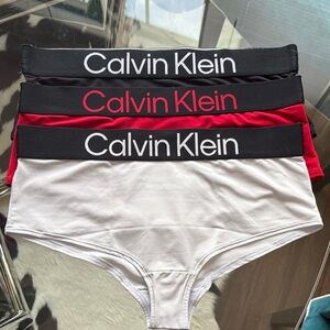 Calvin Klein Kids Bottoms - Black, Red, and White Trio